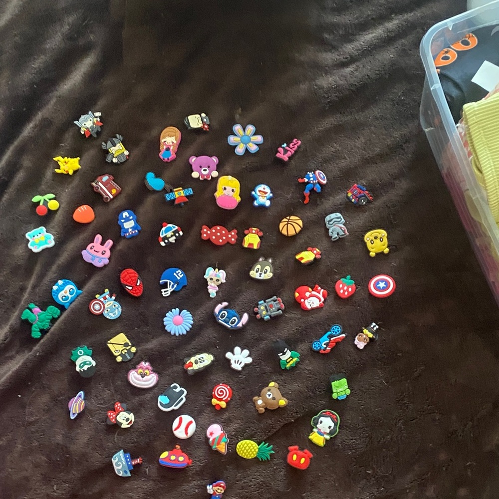 Colorful Shoe Charms Collection